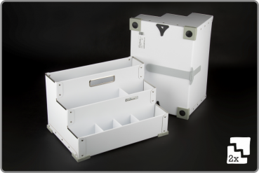 Orsibox ® KFZ-Halter, weiß, Doppelpack